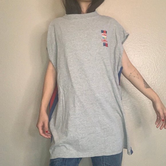 Y2K Nascar Striped Muscle Tank - Picture 3 of 6